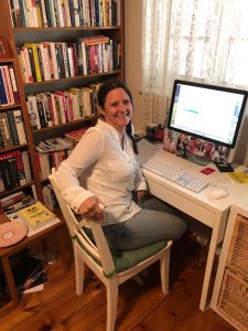 Jo Case at her home office